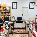 نشست مدیر روابط عمومی آستان مقدس فاطمی با مدیر خبرگزاری مهر در قم